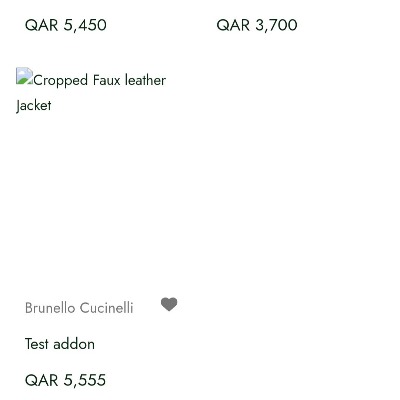 Cropped Faux leather Jacket